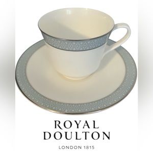 ROYAL DOULTON TEA CUP AND SAUCER